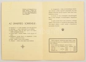 1942 Léva (Levice) Meghívó országzászló avatási ünnepségre, 21x15 cm