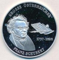 Ausztria DN Franz Schubert jelzett Ag emlékérem (20,24g/0.925/40mm) T:PP Austria ND Franz Schubert hallmarked Ag commemorative medal (20,24g/0.925/40mm) C:PP