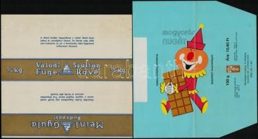 4 db csokipapír, hajtott