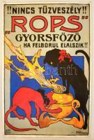 1986 Faragó Rops gyorsfőző reklámplakát ofszet reprintje, 95x62 cm