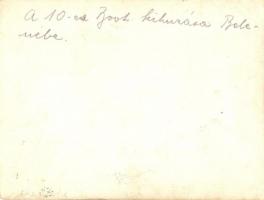 A 10-es számú motorcsónak kihúzása a Dunából Belenében; Dunaflottilla / K.u.K. Kriegsmarine Donauflo...