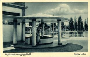 Hajdúszoboszló-gyógyfürdő, Gambrinus szálló, Gyógy-ivókút - 2 db régi képeslap / 2 pre-1945 postcard...