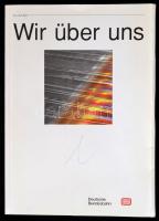 Wir über uns. Frankfurt am Main, 1989, Deutsche Bundesbahn. Német nyelven. Kiadói papírkötés.