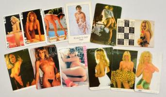1983-1991 12 db hölgyeket ábrázoló erotikus kártyanaptár