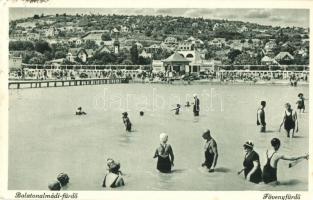 Balatonalmádi, Fövenyfürdő, strand, fürdőzők