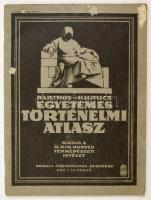 1932 Barthos-Kurucz: Történelmi atlasz polgári iskolák számár. Bp., M. Kir. Honvéd Térképészeti Intézet, 29 p