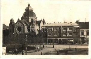 1941 Szabadka, Subotica; Izraelita templom, zsinagóga, Sonenfeld üzlete / synagogue, shop. photo