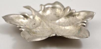 Ezüst (Ag.) leveles hamutartó, jelzett, nettó: 61 g, 15,5×13,5 cm