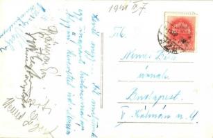 1941 Algyő, Római katolikus templom, Országzászló. photo