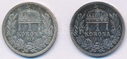 1915KB 1K Ag "Ferenc József" (2x) T:1-,2 patina
Adamo K5.1