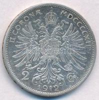 Ausztria 1912. 2K Ag "Ferenc József" T:2 
Austria 1912. 2 Corona Ag "Franz Joseph&qu...