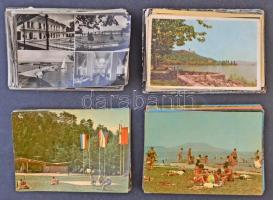 100 db modern magyar városképes lap az 1950-70-es évekből; Balatoni üdvözlőlapok / 100 modern Hungarian town-view postcards from the 50s and 70s; Lake Balaton