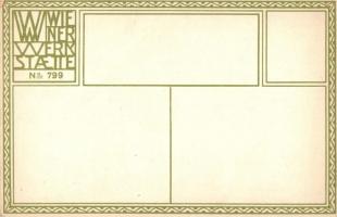 Baroque couple. Wiener Werkstätte No. 799. s: Fritzi Löw