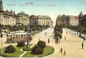 Budapest V. Szabadság tér, villamos