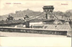1906 Budapest, Lánchíd. D. K. Bp. 1906. 27. (EK)