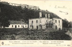 Belgrade, Belgrad; Guerre 1914-15 dans les Balkans. Citadelle de Belgrade bombardée / WWI War in the Balkans, Belgrade citadel bombarded, ruins (EK)