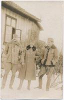 5 db RÉGI fotó képeslap. Zalacsányi kastély, katonák, Zalaegerszegi Bogyay Márta és Bartha László, C...