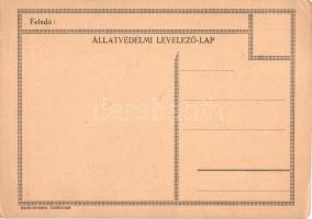 Vizet! Gondolj az állattal. Magyar Állatvédők Országos Egyesületének Állatvédelmi Levelezőlapja / Hu...