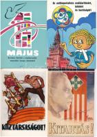 16 db MODERN propagandalap / 16 modern propaganda motive postcards