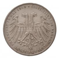 Német Államok / Frankfurt 1848. 2G Ag Habsburg-Lotaringiai János főherceg Német Birodalmi Kormányzóvá választása (21,21g) T:1-,2 kis ph. German States / Frankfurt 1848. 2 Gulden Ag Archduke Johan of Austria elected as Vicar (21,21g) C:AU,XF small edge error Krause KM#338