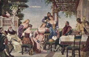 70 db RÉGI művész motívumlap / 70 pre-1945 art motive postcards