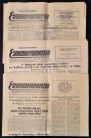 1956-1957 Miskolc, Északmagyarország 3 száma: XII. évf. 260. sz. 1956. november 3., XIII. évf. 297.-298. sz. 1957. december 19-20. sz. Az egyiken szakadással. A november 3. számban a forradalom híreivel.