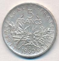 Franciaország 1960. 5Fr Ag T:2
France 1960. 5 Francs Ag C:XF
Krause KM#926