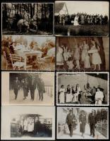 cca 1900-1930 Vegyes fotó tétel, összesen 80 db, közte: katonai képek, életképek, műtermi fotók, 7,5x11 és 8,5x13,5 cm közti méretben