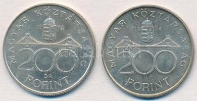 1994. 200Ft Ag "Deák" (2x) T:2