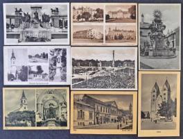 110 db MODERN magyar fekete-fehér városképes lap az 1950-es és 1960-as évekből / 110 modern Hungarian black and white town-view postcards from the 50s and 60s