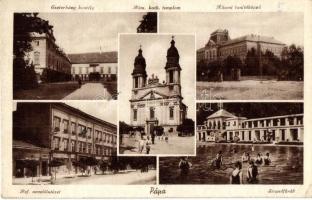 15 db régi magyar városképes lap / 15 pre-1945 Hungarian town-view postcards