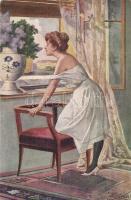 51 db RÉGI hölgyek motívumlap / 51 pre-1945 lady motive art postcards