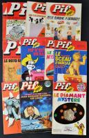 Vegyes nyomtatvány tétel, 11 db Pif, francia nyelvű képregény újság, 4 db Vailant, francia nyelvű ké...