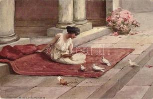 30 db RÉGI Stengel litho művészlap / 30 pre-1945 Stengel litho art postcards