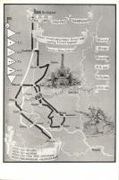 1941 Előre az 1000 éves határokig! Hiszekegy. M. Kir. 1. Honvéd gépvontatású könnyű tüzér osztály, hadtérkép / WWII Hungarian military map, irredenta