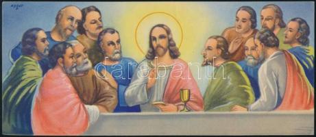 cca 1940 Népies grafika nyomatok 29 db, 3 féle. Zsolt jelzéssel  21x9 cm