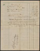 1898 Wien Polland lovas dolgok boltja díszes fejléces számla