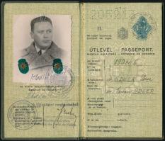 1940 Izraelita ügyvéd útlevele
