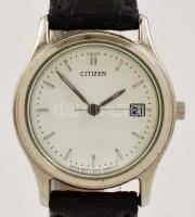 Citizen quartz női karóra, működik, elem nélkül, bőr szíjjal