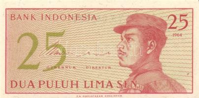 Indonézia 1950-es évektől 16db klf bankjegy T:I