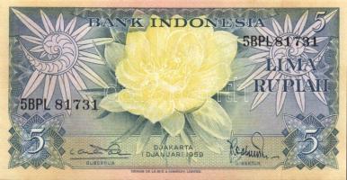Indonézia 1950-es évektől 16db klf bankjegy T:I