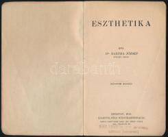 Dr. Bartha József: Eszthetika. Tudományos Zsebkönyvtár. Bp.,1910, Stampfel-féle Könyvkiadóhivatal. M...