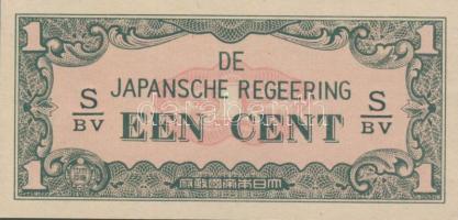 Holland Kelet India / japán megszállás 5klf bankjegy + Burma / japán megszállás 1c T:I,I-