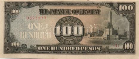 Fülöp-szigetek / japán megszállás 1942-43. 10P T:I + 100P T:I