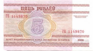 Fehéroroszország 1992-2000. 14db klf bankjegy T:I