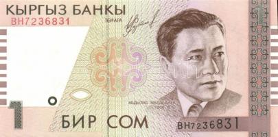 Kirgizisztán 1993. 1Ty, 10Ty, 50Ty komplett sor + 1994. 1S + 1999. 1S   T:I