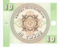 Kirgizisztán 1993. 1Ty, 10Ty, 50Ty komplett sor + 1994. 1S + 1999. 1S   T:I