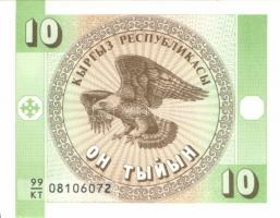 Kirgizisztán 1993. 1Ty, 10Ty, 50Ty komplett sor + 1994. 1S + 1999. 1S   T:I