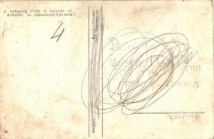 Balatonkenese, OTI üdülőtelep, csónakázás. Hátoldalo felirat: A betegség ellen a legjobb védekezés a...