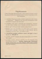 cca 1945 A Nácizmus Magyarországi Üldözötteinek Országos Érdekvédelmi Szervezete által kiadott tájékoztató + levél